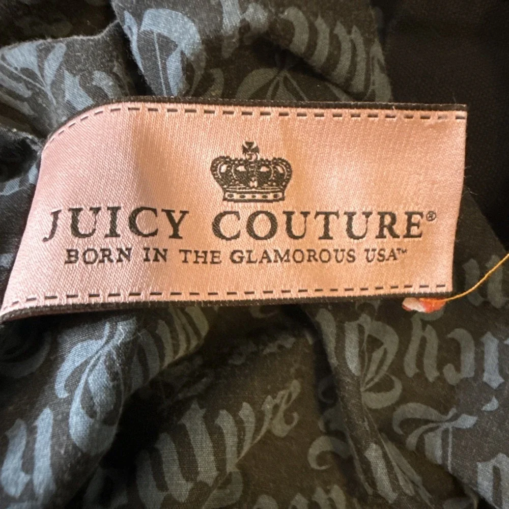 Juicy Couture Peace‎ Print Black/Blue/White Tote Bag
